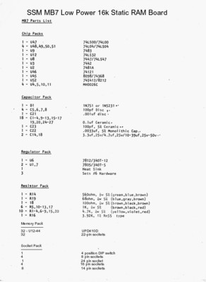 SSM MB7 16kRAM3